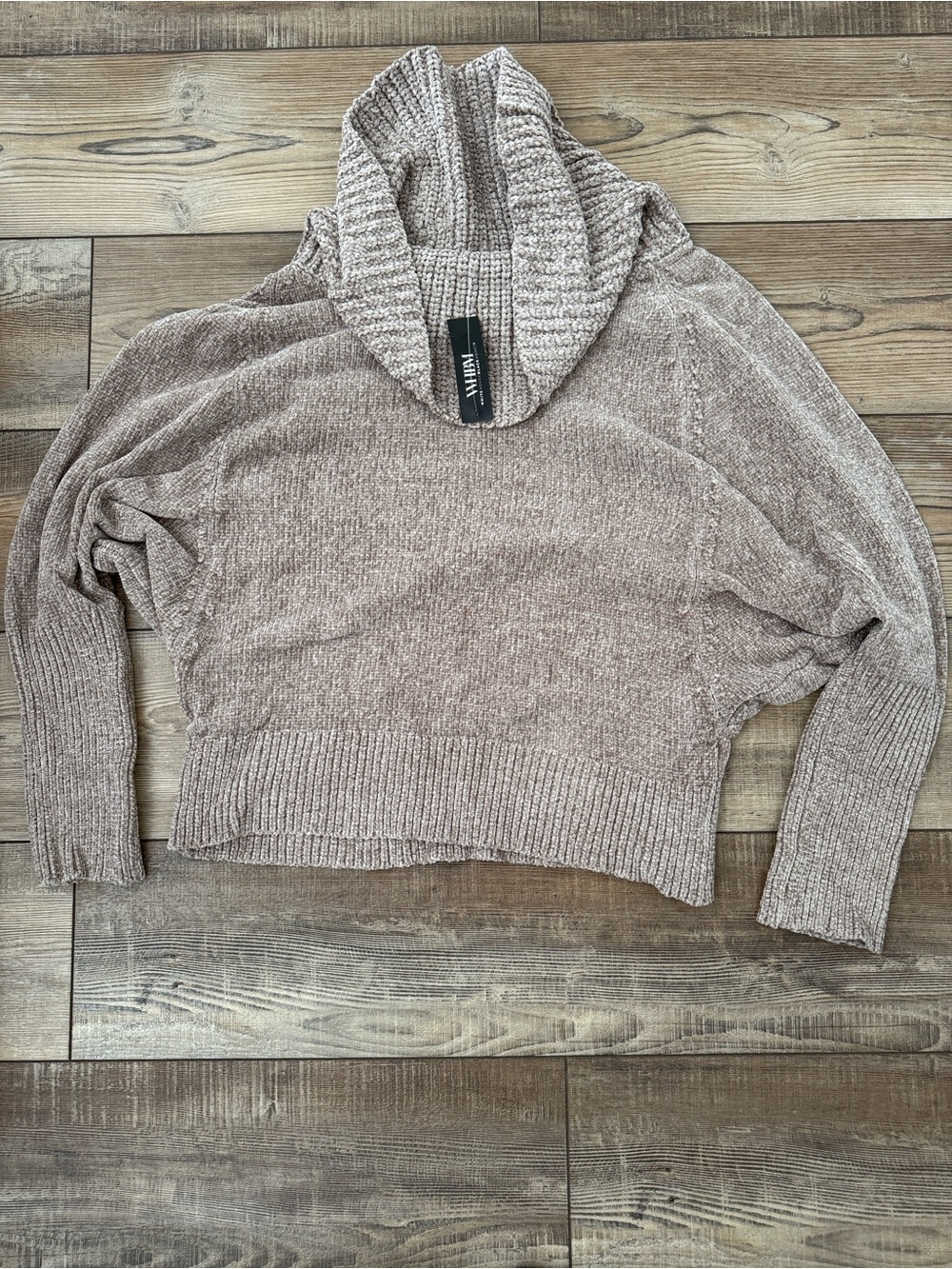 White House Black Market Chenille Cowl Neck Sweatee